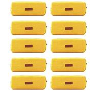 Biwwubik Borsa per matite per studenti, borsa per il cambio, borsa per cosmetici, borsa per cancelleria da ufficio, adatta per scuole giovanili, colore rosa, Giallo