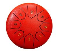 Biwwubik da da 6 Pollici con Suono A 8 Toni Strumento A Percussione per da per Esterni Meditazione Yoga Rosso Esclusivo