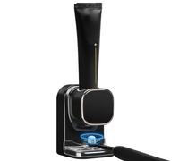 Biwwubik Dispenser automatico di dentifricio Dispenser di dentifricio per dispenser di dentifricio elettrico a parete per bagno, nero