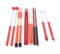 Biwwubik Drums Brushes Sticks - Set di pennelli retrattili per musica jazz