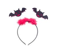 Biwwubik Fascia per Capelli con Pipistrello di Halloween, Giorno Dei Morti, con Paillettes, Copricapo per Costume Cosplay, per Bambini Adulti, Fase S, Copricapo Nero