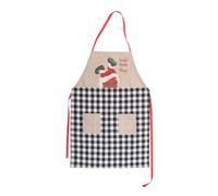 Biwwubik Grembiuli Natalizi con Tasche - Resistente All'Acqua per, Regali Natalizi, Forniture da Cucina Natalizie B Facile da Usare 80,5 X 54,5 X 0,3 cm