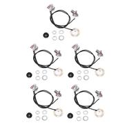 Biwwubik Kit di Cablaggio Pickup per Chitarra In Legno Pickup Piezo Pickup Trasduttore Sensibile da 50 mm Amplificatore Precablato con Jack di Uscita da 6,35 mm Durevole Facile da Usare