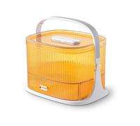 Biwwubik Kit di pronto soccorso portatile, contenitore, scatola di medicinali, immagazzinaggio di , borsa di emergenza per la casa di famiglia, kit di pillole, arancione e
