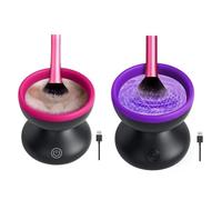 Biwwubik Macchina Elettrica per la Pulizia Dei Pennelli per Trucco Strumento Portatile Automatico per Pennelli Cosmetici USB per Set di Pennelli per Trucco di Bellezza di Tutte le Dimensioni Durevole