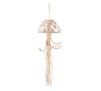 Biwwubik Macramè da appendere a parete, acchiappasogni con luci a , decorazione artistica da parete, decorazione per porta della stanza 'appartamento