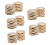 Biwwubik Manopola del Volume Della Chitarra con Cupola In Metallo Dorato Manopola di Controllo del Potenziometro del Basso per Chitarra Elettrica (Foro)