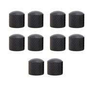 Biwwubik Manopola del Volume Della Chitarra con Cupola In Metallo Nero Manopola di Controllo del Potenziometro del Basso per Chitarra Elettrica (Foro)
