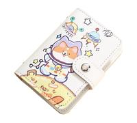 Biwwubik Mini porta carte di credito con 20 slot per schede + 2 slot per identificazione, portamonete con porta carte di credito anti-magnetizzazione, D, Come mostrato, D