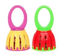 Biwwubik Orff Campana A Gabbia In Plastica Campana A Mano Campana da Polso per Bambini per L'Educazione Precoce Campana per Presa A Mano