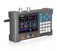 Biwwubik Oscilloscopio portatile a 2 canali 3 in 1, banda 120 MHz, 500/S + Multimetro digitale, gamma automatica
