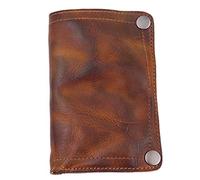 Biwwubik Portafoglio da uomo realizzato a mano, in pelle bovina, con fermasoldi, in stile retrò, per , colore: , , EinheitsgrrrE