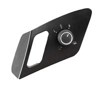 Biwwubik Pulsante di regolazione dello specchietto retrovisore pieghevole per Golf 7 (2015-2019) 5G0 959 565 - Interruttore a levetta, nero, IP67, manuale