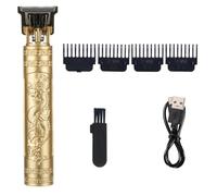 Biwwubik Rasoio per taglio di capelli da uomo, rasoio ricaricabile, vintage, per adulti, rasoio elettrico con ricarica USB per la casa, barbiere B