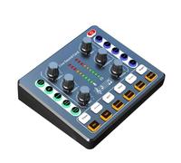 Biwwubik Scheda audio M8, trasmissione dal , interfaccia audio, dispositivo podcasting, caster con preamplificatore microfono premium, scheda audio, durevole, facile da installare, facile da usare
