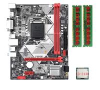 Biwwubik Scheda madre da scrivania B75-H +CPU I3-2130 +2X8G DDR3 1600MHz RAM LGA 1155 USB 3.0 SATA 3.0 Scheda madre del computer