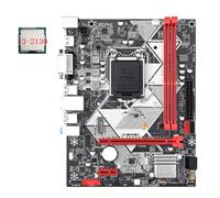 Biwwubik Scheda madre da scrivania B75-H + CPU I3-2130 LGA 1155 USB 3.0 SATA 3.0 Compatibile con slot RAM DDR3 da 1600 MHz fino a 16 GB