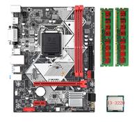 Biwwubik Scheda madre da scrivania B75-H +CPU I3-3220 +2X8G DDR3 1600MHz RAM LGA 1155 USB 3.0 SATA 3.0 Scheda madre del computer