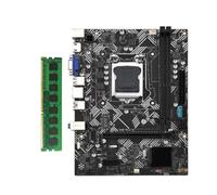 Biwwubik Scheda madre da scrivania B75M - con 1X DDR3 1600MHz 8G RAM LGA 1155 per CPU I3 I5 I7 USB 3.0 SATA 3.0 Compatibile con fino a 16GB