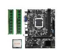 Biwwubik Scheda madre da scrivania B75M- +CPU I3-2120 +2X DDR3 1600MHz 8G RAM LGA 1155 USB 3.0 SATA 3.0 Scheda madre del computer