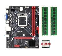 Biwwubik Scheda madre da scrivania B85M VHL +CPU I3-2120 +2X DDR3 1600MHz 8G RAM LGA 1155 USB 3.0 SATA 3.0 Scheda madre del computer