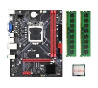 Biwwubik Scheda madre da scrivania B85M VHL +CPU I3-3240 +2X DDR3 1600MHz 8G RAM LGA 1155 USB 3.0 SATA 3.0 Scheda madre del computer