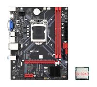 Biwwubik Scheda madre da scrivania B85M VHL + CPU I3-3240 LGA 1155 USB 3.0 SATA 3.0 Compatibile con slot RAM DDR3 da 1600 MHz fino a 16 GB