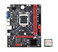 Biwwubik Scheda madre desktop B85M VHL + CPU I3-3220 LGA 1155 USB 3.0 SATA 3.0 Compatibile con slot RAM DDR3 da 1600 MHz fino a 16 GB