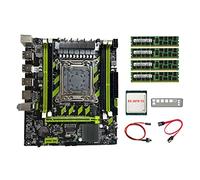 Biwwubik Scheda madre X79G LGA2011+E5 2670 V2 CPU+4X4G DDR3 RAM+ SATA+ interruttore+Baffle M.2 NVME PCI-E X16 6XUSB2.0 SATA3.0