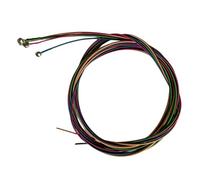 Biwwubik Set di corde per basso elettrico a 4 corde, accessori di ricambio colorati