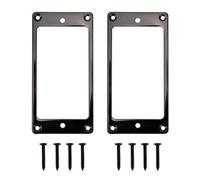 Biwwubik Sostituzione della Copertura Humbucker in Metallo Compatibile con Chitarra Elettrica di Montaggio Chitarra LP (Nero)