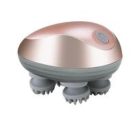 Biwwubik Strumento elettrico per massaggi di testa, massaggiatore per collo e spalle con carico di suzione magnetica, portatile multifunzionale A