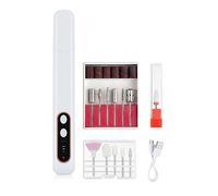 Biwwubik Trapano per Lucidatura Unghie Elettrico A LED 3 Ingranaggi Trapano per Unghie Dispositivo per Manicure Elettrico per la Casa