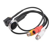 Biwwubik Videocamera Panoramica Fish-Eye AHD da 1,7 mm 2MP 1080P Telecamera per Spioncino per Porta Grandangolare per Sicurezza Domestica Pal