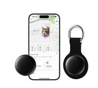 Bixar Tag per animali - Plotter GPS & Bluetooth cane e gatto, impermeabile IP67, rete Apple Find My, portachiavi incluso, alternativo AirTag e SmartTag, senza abbonamento, autonomia 1 anno