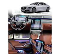 BIXUAN [5 pezzi W223 Navigation Pellicola Protettiva Compatibile con Mercedes Benz Classe S W223 2021 2022 2023 2024 2025 Strumento Pellicola Protettiva Trasparente 9H Antigraffio Gla GPS Navi Foli