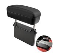 BIXUAN Bracciolo centrale universale, contenitore per auto, organizer per braccioli, console centrale, supporto per gomiti, cassa telescopica regolabile (nero, per tutti gli accessori per auto senza