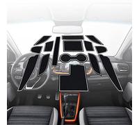 BIXUAN Compatibile con Kia Stonic 2018-2022 2023 2024 Tappetino Tappetini in Gomma per Auto Accessori Antiscivolo Mat per Console Centrale Bracciolo Scanalatura Porta Portabicchieri Plancia di comando