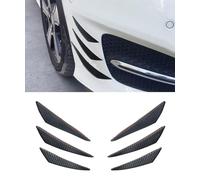BIXUFA 6 Pezzi Auto Anteriore Paraurti Alette Spoiler Canards per Alfa Romeo Giulietta (Type 940) 2015-2020, Canards Refit Parachoques Delantero Labio Paraurti per Auto Canard, Carbon Fiber Look