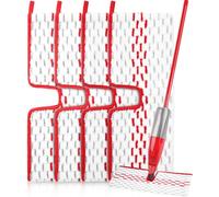 Bixury 4 Panno Ricambio per Vileda 1 - 2 Spray Max Lavapavimenti Ricambio Kit Riutilizzabili per Mocio Vileda Panni di Ricambio in Microfibra Spessa per Tutti i Tipi di Pavimenti Pulizia su Due Lati