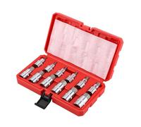 Bixury Set di Bussole a Bussola Esagonali da 12 Pezzi Set di Bussole Esagonali 1/2" Set di Dadi a Brugola con Valigetta Esagonale Adattatori per Bussola 5,6,7,8,10,12,14,16,17,18,19,22 mm