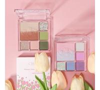 biya - Tulip Embossed Gradient Eyeshadow Palette - 4 Types 102# Sea Salt Taro - 11g