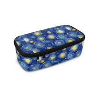 Biyejit Astuccio per bambini, ad alta capacità, con cerniera, multifunzionale, per scuola, ufficio, viaggi, Van Gogh, Misura unica, Organizer per borse