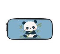 Biyejit Astuccio per matite con panda, astuccio per penne per bambini, cosmetici, monete, borsa per donne, articoli da toeletta, per adolescenti, ragazzi e ragazze, regalo per il rientro a scuola