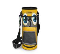 Biyejit Borsa per bottiglia d'acqua per ragazzi con cerniera porta tazza con spallacci regolabili per ragazzi bambini sport palestra, Bus scolastico, Misura unica, Organizer per borse