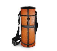 Biyejit Borsa per bottiglie da basket con cerniera portabicchieri con spallacci regolabili e tasca leggera borsa per bottiglie accessori, Pallacanestro, Misura unica, Organizer per borse