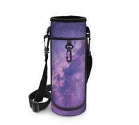 Biyejit Borsa porta bottiglie d'acqua con cerniera portabottiglie con spallacci regolabili Washbale Sling Bottle Bag, Galaxy Star, Misura unica, Organizer per borse