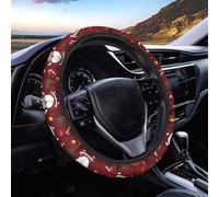 Biyejit Coprivolante per auto con pupazzo di neve natalizio, morbido, facile da installare, decorazione per interni auto, 38 cm, universale, per la maggior parte delle auto, SUV