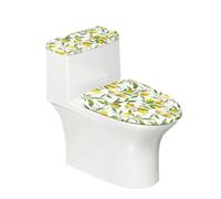Biyejit Lemon - Set copriwater e copertura per serbatoio, riutilizzabile, elastico, antimacchia, universale, 2 pezzi