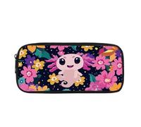 Biyejit Simpatico astuccio Axolotl per bambini, astuccio per penne e cosmetici, portamonete, per donne, articoli da toeletta, articoli da toeletta, per adolescenti, ragazzi, ragazze, regalo per il